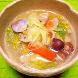 アサリと白菜の春雨スープ